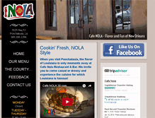 Tablet Screenshot of cafenolarestaurant.com